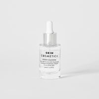 HYDRA CLEAR B3 serum bottle with a dropper, featuring Niacinamide and Hyaluronic Acid for deep hydration and skin regeneration.