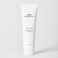 Nourish Clean Goat's Milk Cleansing Cream by Skin Cosmetica, showcasing its luxurious texture and soothing ingredients.